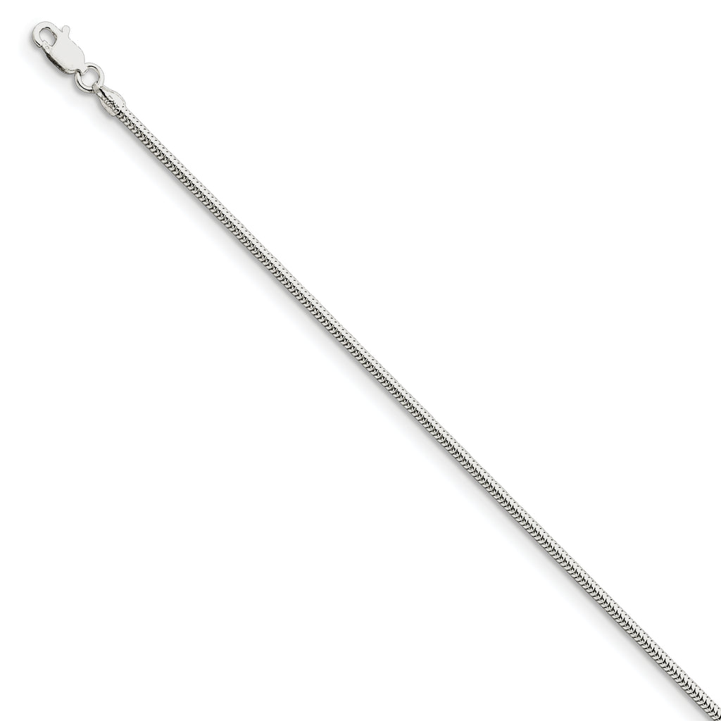 Sterling Silver 2mm Round Snake Chain