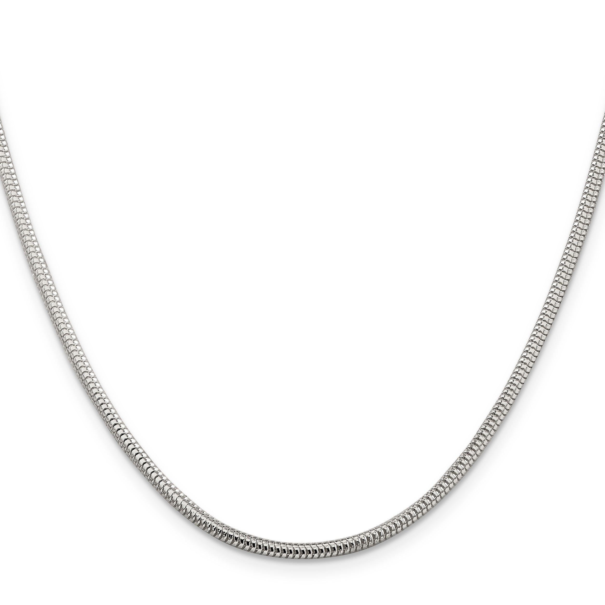 Sterling Silver 2.5mm Round Snake Chain