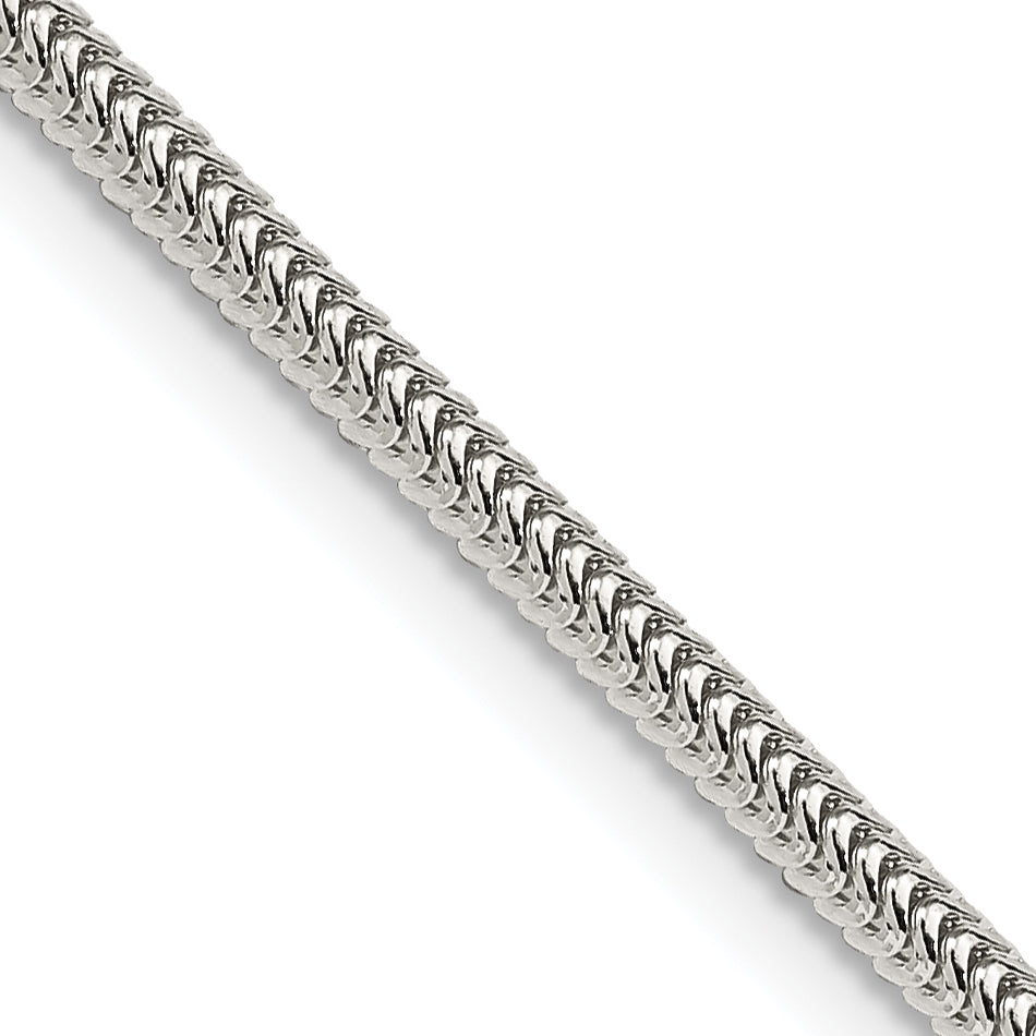 Sterling Silver 2.5mm Round Snake Chain