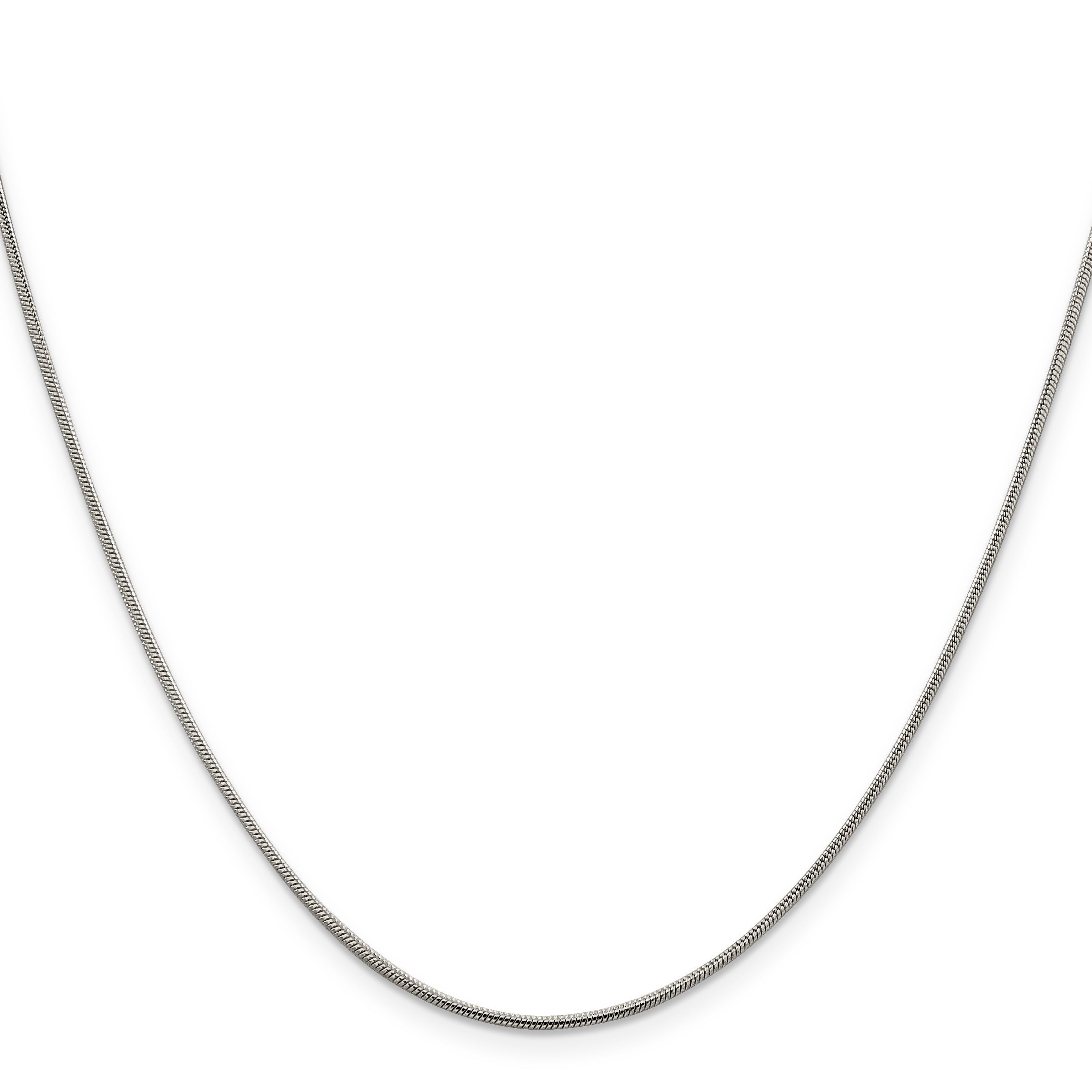 Sterling Silver .8mm Square Snake Chain