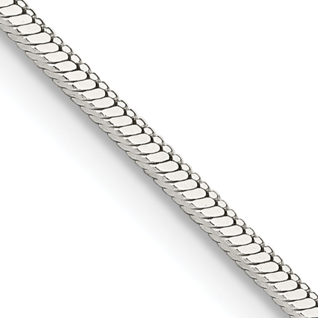 Sterling Silver 1.25mm Square Snake Chain