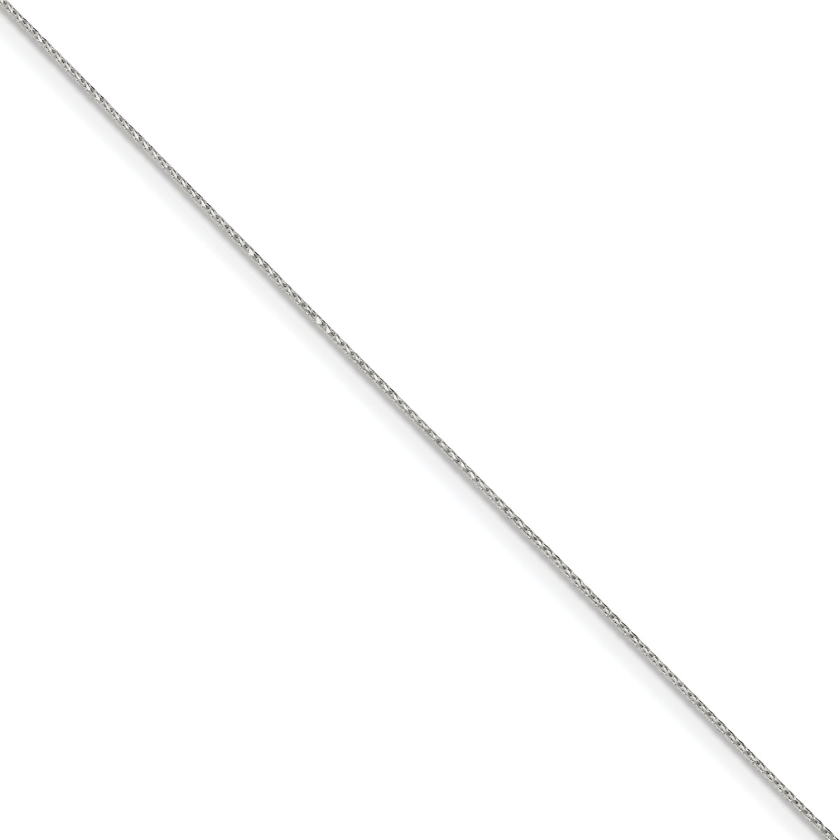 Sterling Silver .85mm Diamond-cut Round Spiga Bracelet