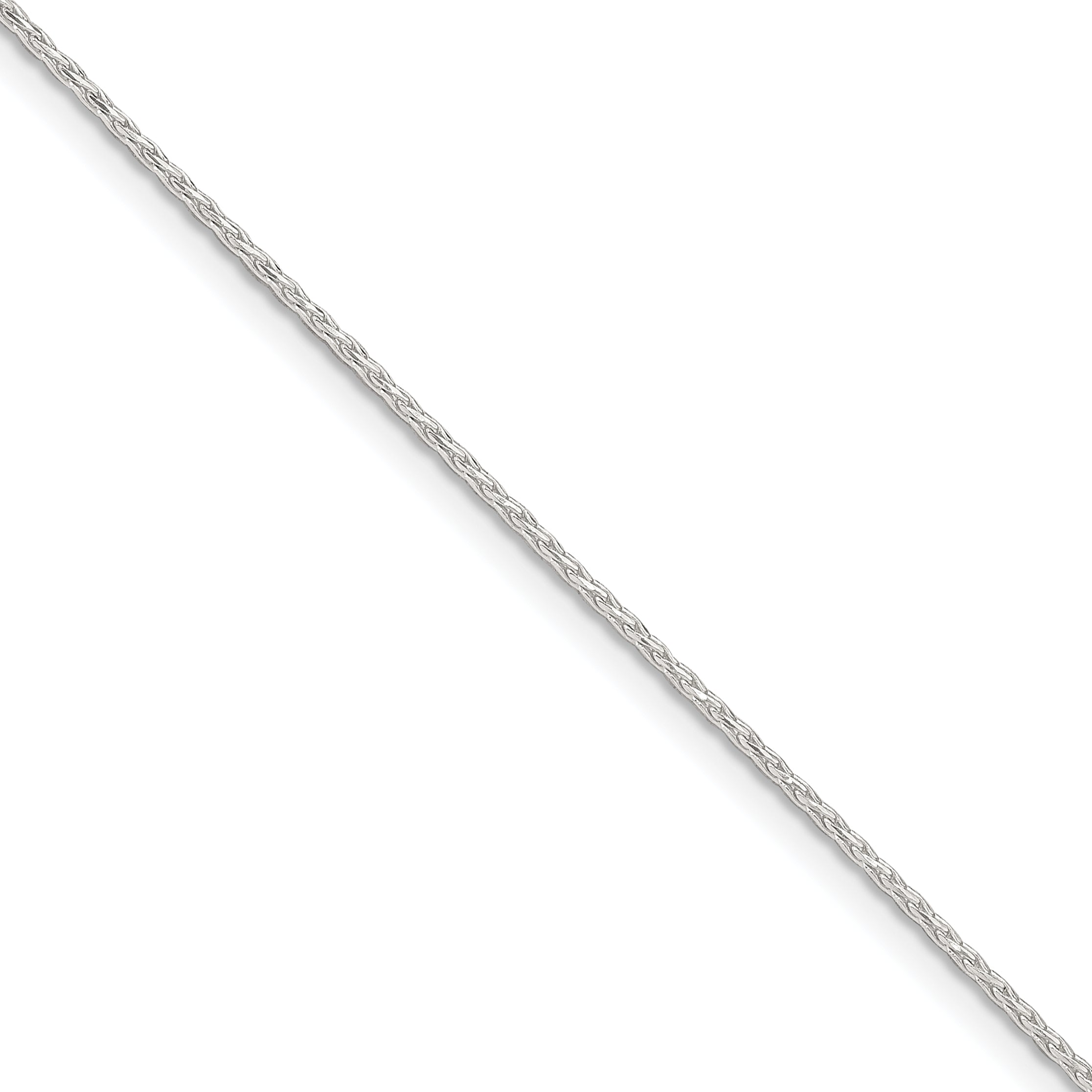 Sterling Silver 1.25mm Diamond-cut Round Spiga Chain Main image