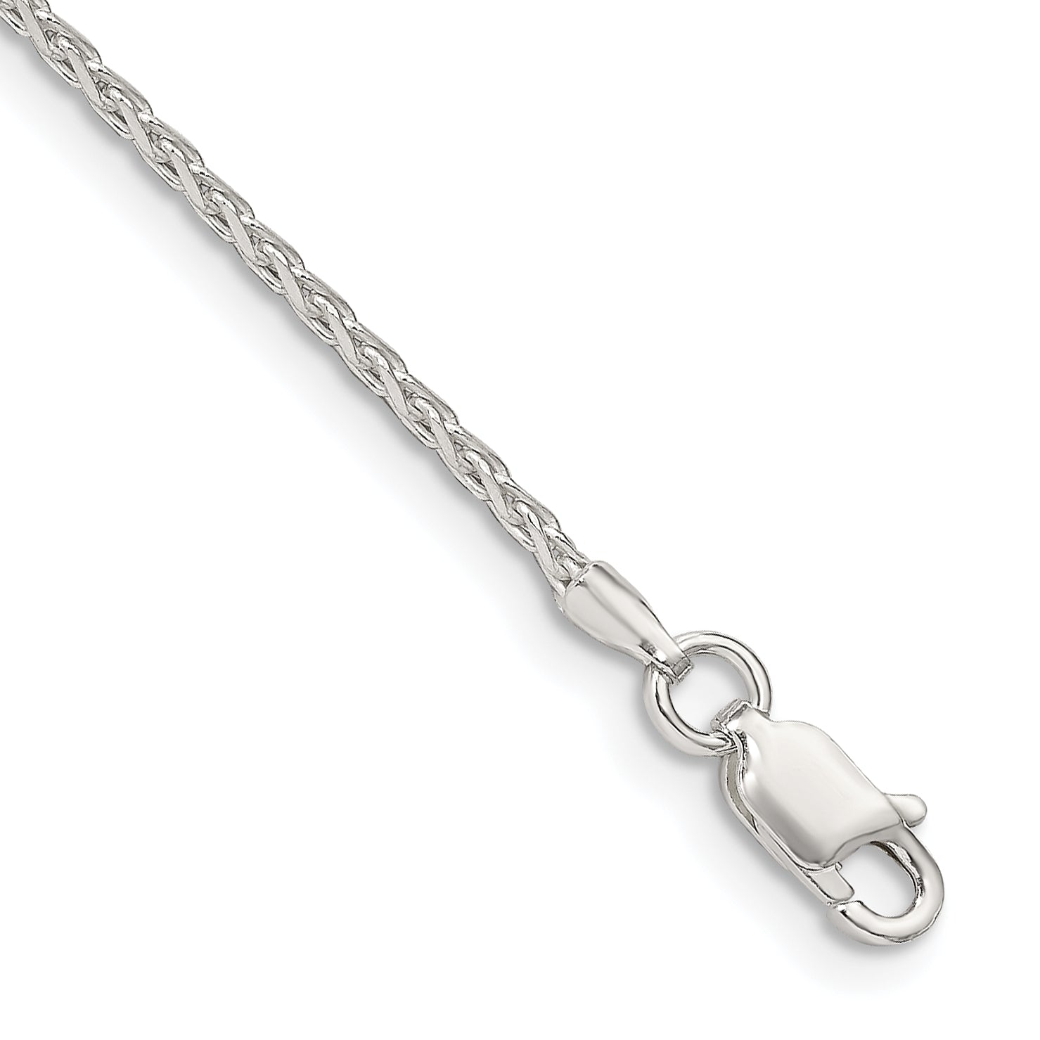 Sterling Silver 1.7mm Diamond-cut Round Spiga Chain Main image