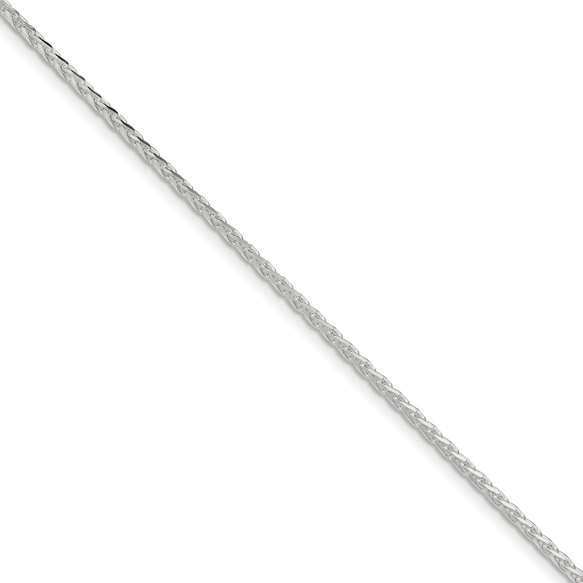 Sterling Silver 2.15mm Diamond-cut Round Spiga Chain