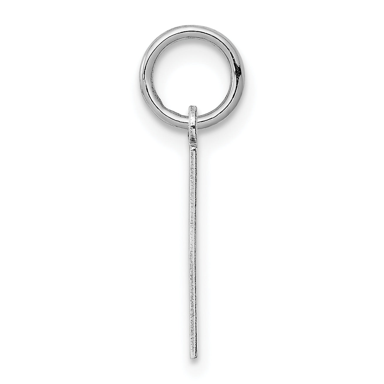 Sterling Silver/Rhodium-plated Polished Number 1 Charm Secondary image
