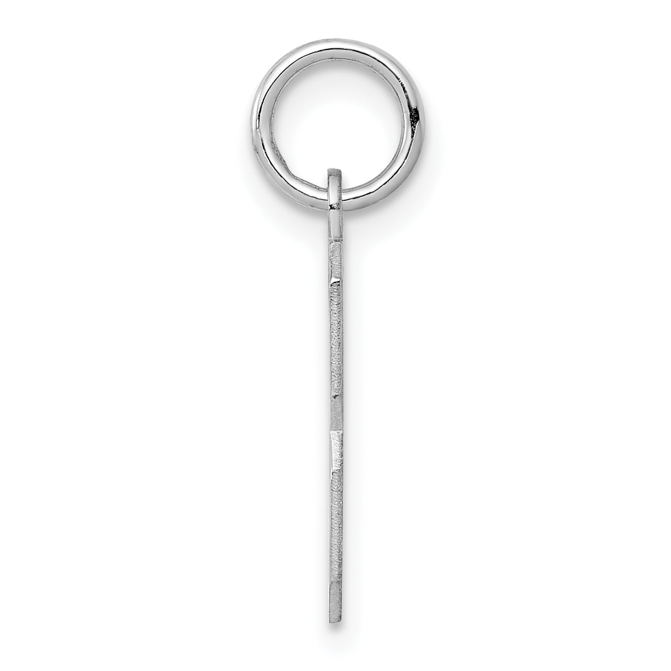 Sterling Silver/Rhodium-plated Polished Number 3 Charm Secondary image
