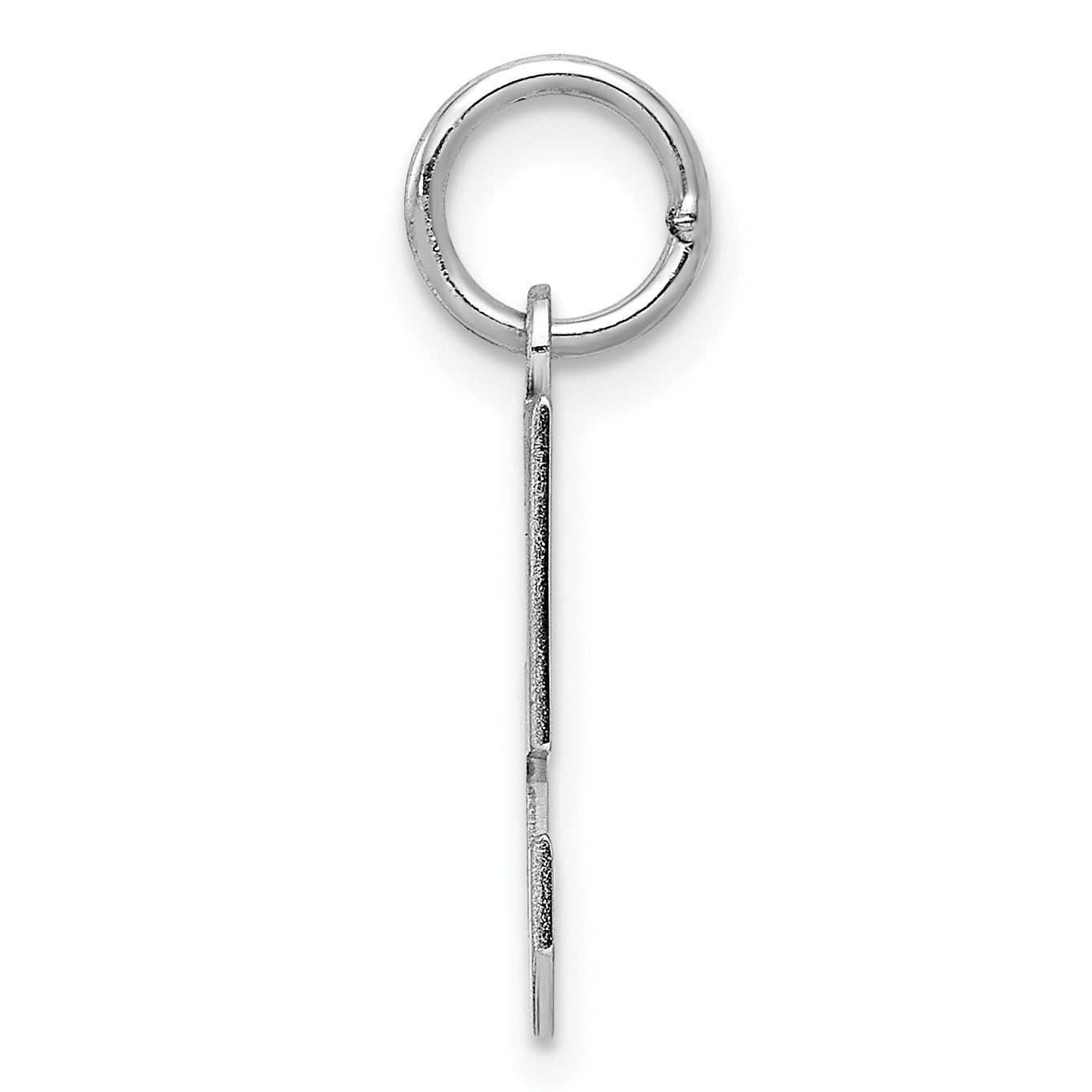 Sterling Silver/Rhodium-plated Polished Number 5 Charm Secondary image