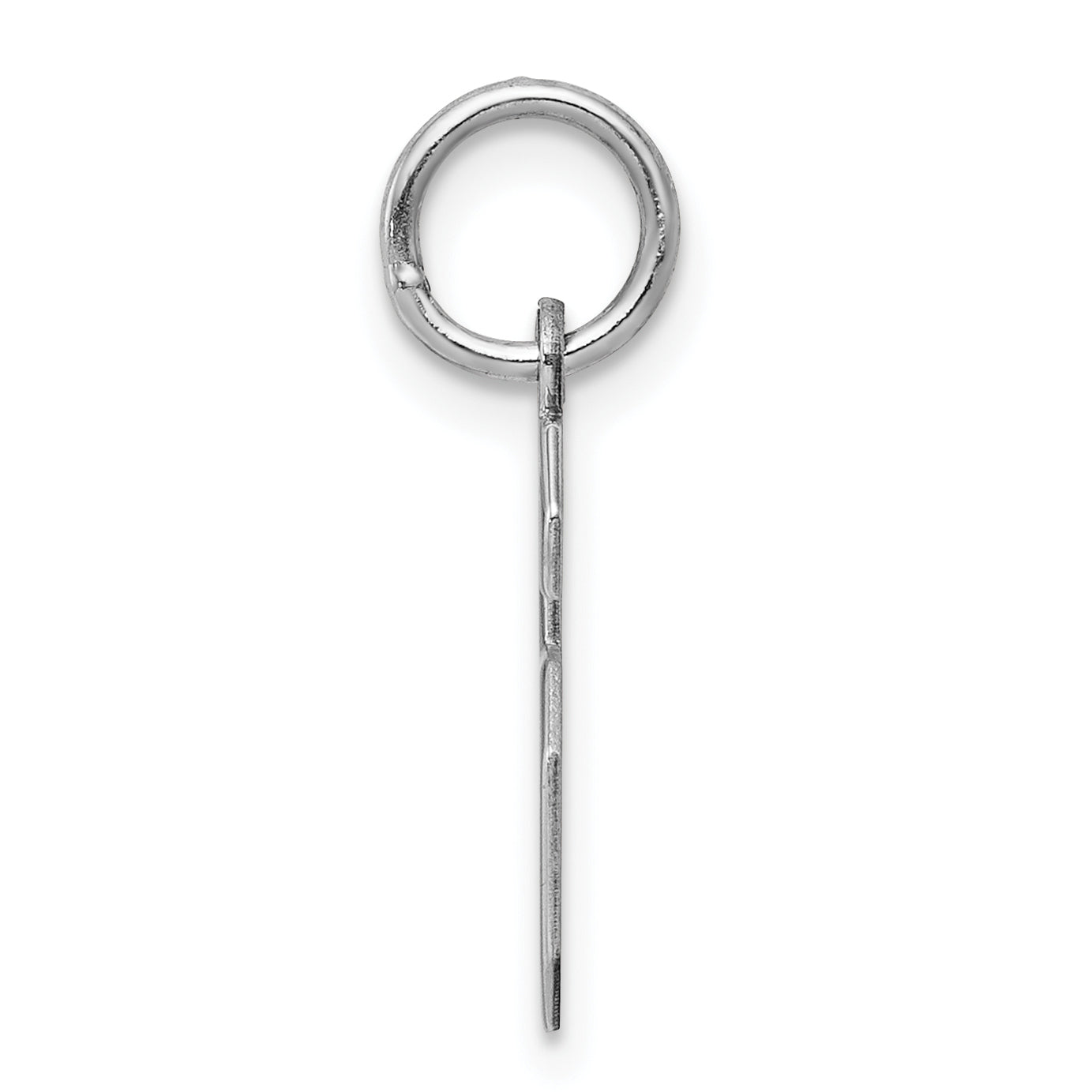 Sterling Silver/Rhodium-plated Polished Number 6 Charm Secondary image