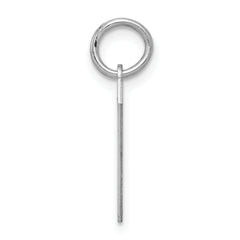 Sterling Silver/Rhodium-plated Polished Number 7 Charm