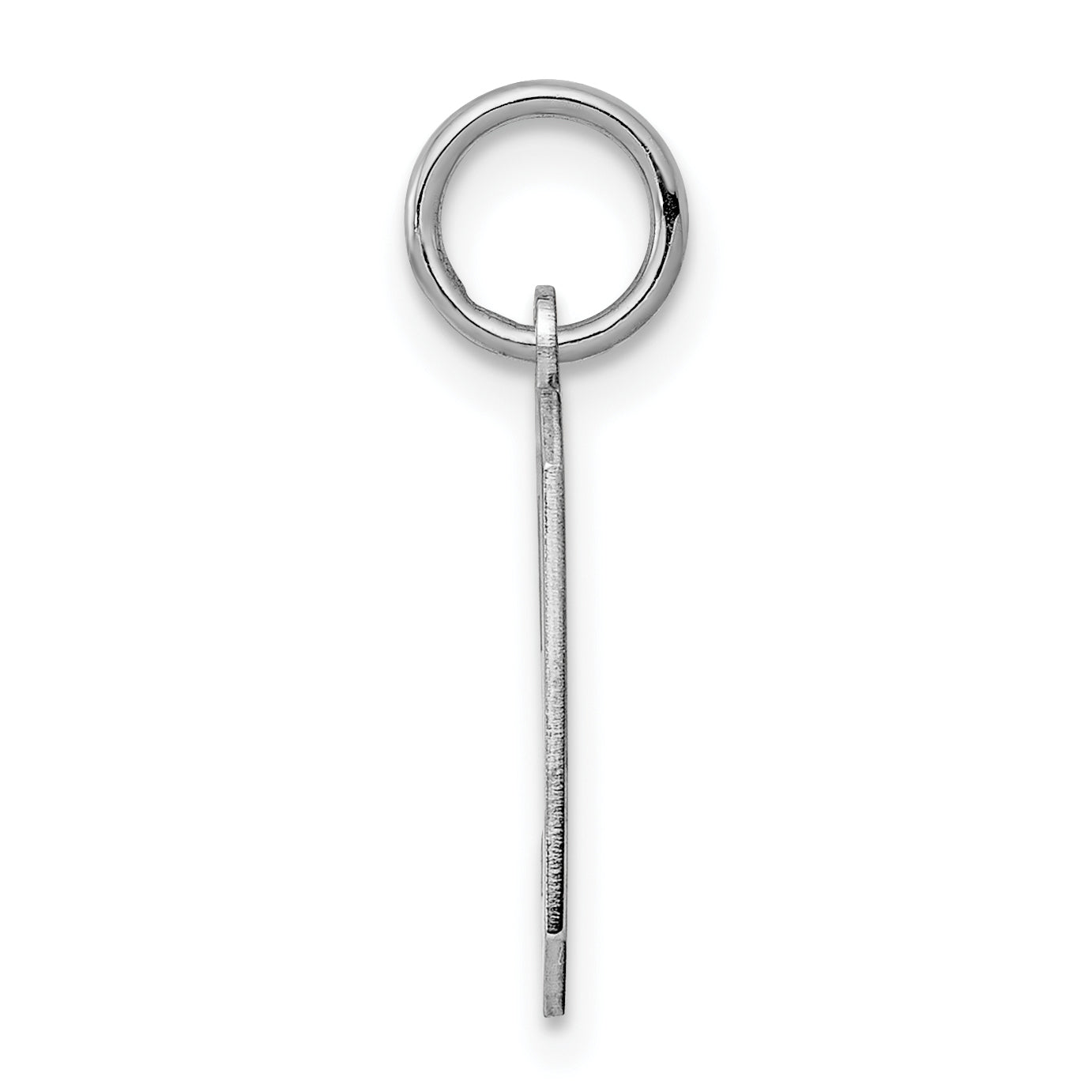 Sterling Silver/Rhodium-plated Polished Number 9 Charm Secondary image