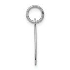 Sterling Silver/Rhodium-plated Polished Number 9 Charm