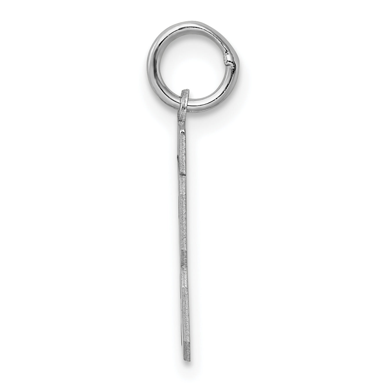 Sterling Silver/Rhodium-plated Polished Number 13 Charm Secondary image