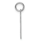 Sterling Silver Rhodium-plated Small Polished Number 29 Charm
