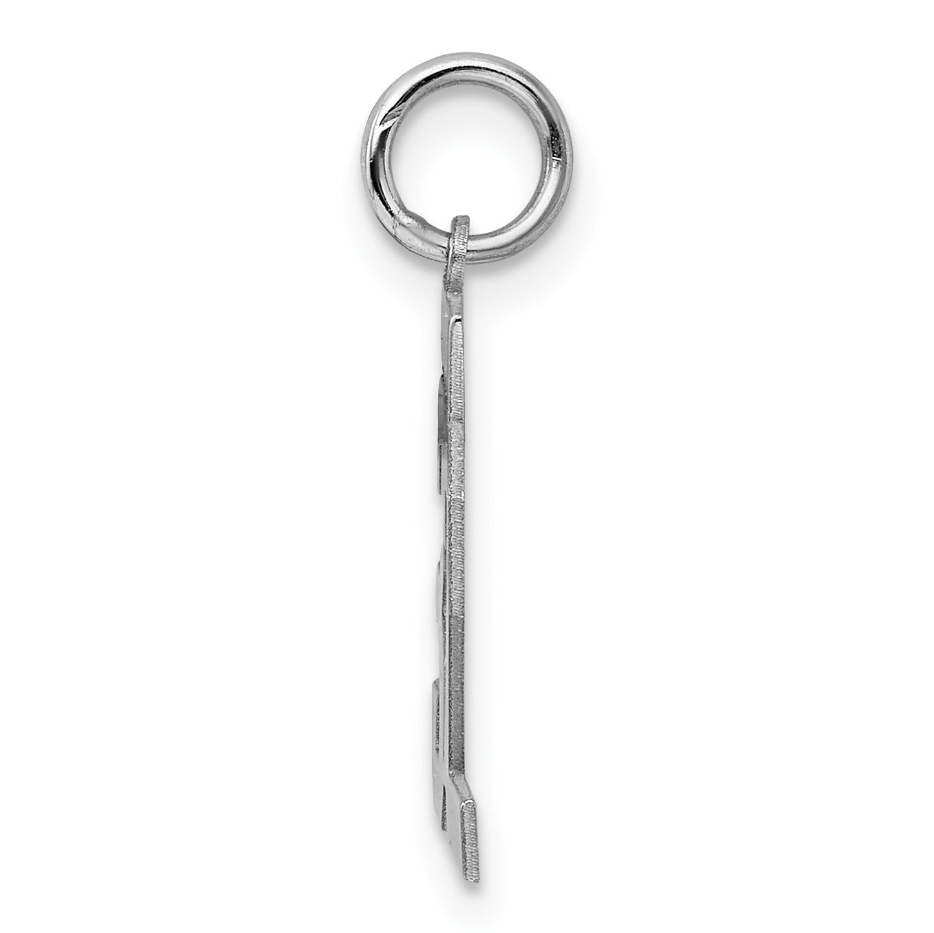 Sterling Silver Rhodium-plated Small Polished Number 32 Charm Secondary image