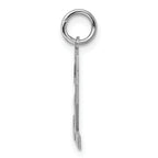 Sterling Silver Rhodium-plated Small Polished Number 32 Charm