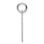 Sterling Silver Rhodium-plated Small Polished Number 39 Charm