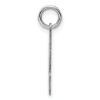 Sterling Silver Rhodium-plated Small Polished Number 43 Charm