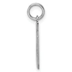 Sterling Silver Rhodium-plated Small Polished Number 49 Charm