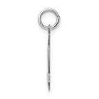 Sterling Silver Rhodium-plated Small Polished Number 54 Charm