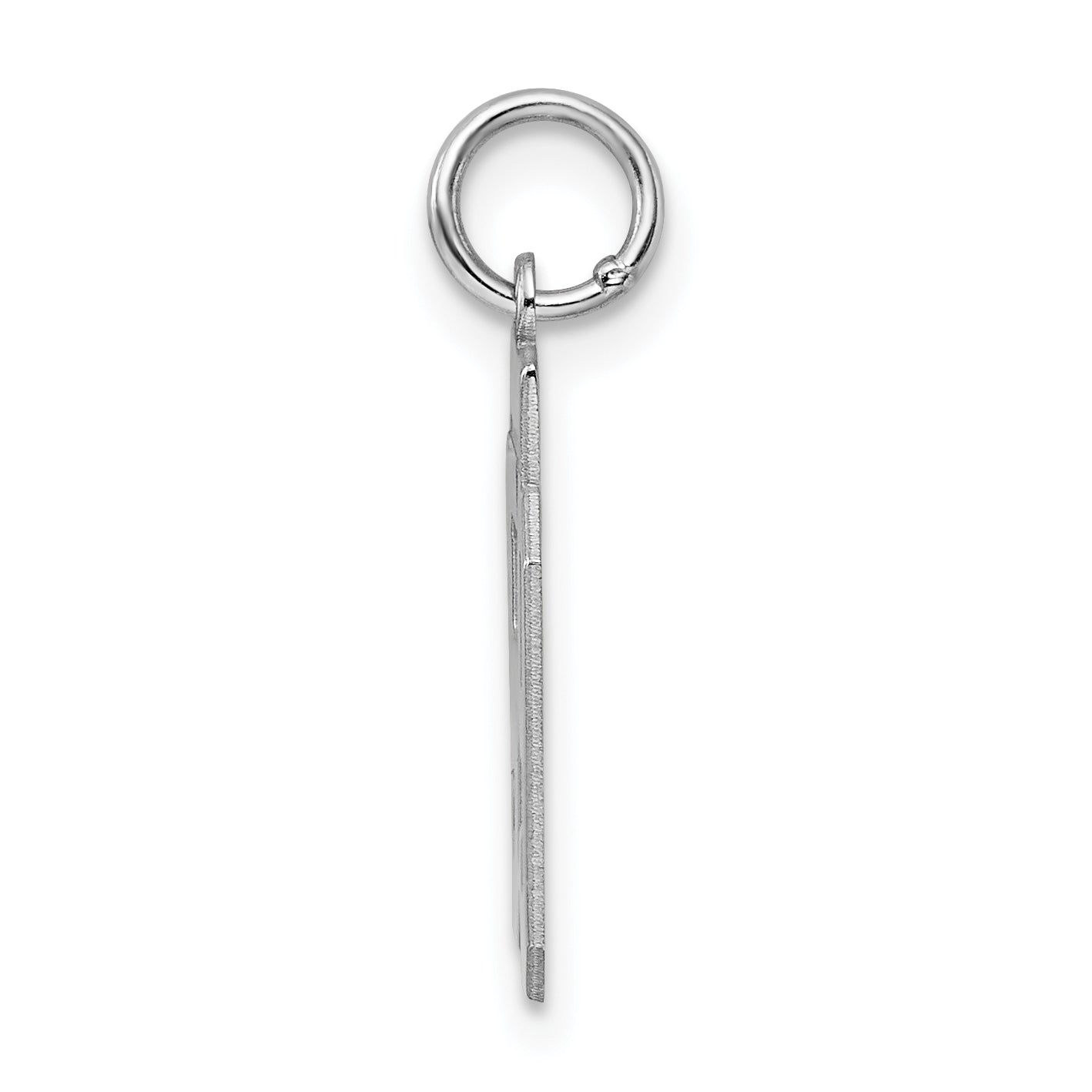Sterling Silver Rhodium-plated Small Polished Number 59 Charm Secondary image