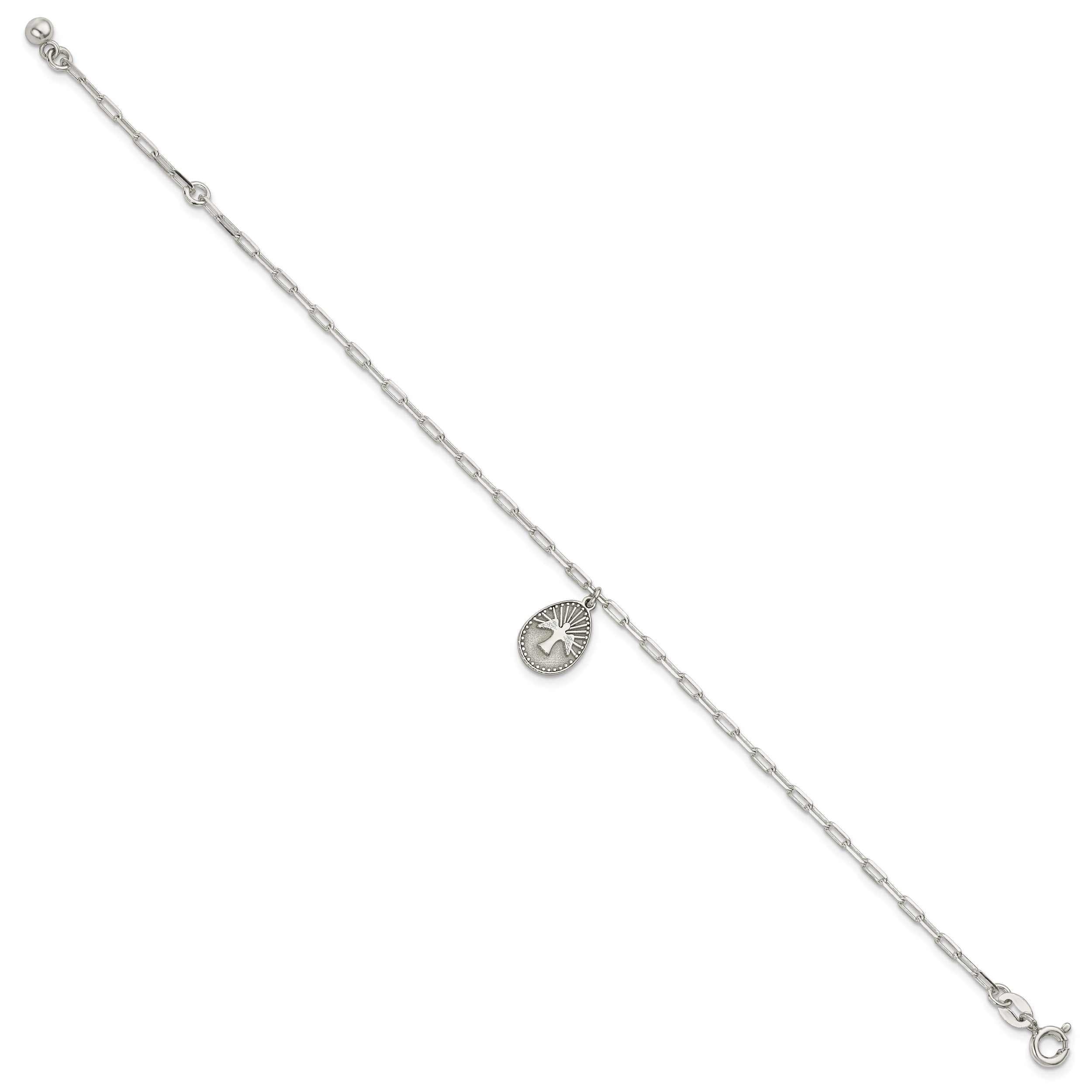 Sterling Silver Dove Necklace/Bracelet/Earrings Set