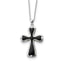 Sterling Silver & CZ Enameled My Refuge 18in Necklace