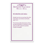 Sentimental Expressions Sterling Silver Gold-plated No Greater Love Nail 16 Inch Necklace