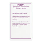 Sentimental Expressions Sterling Silver Gold-plated No Greater Love Cross 18in Necklace