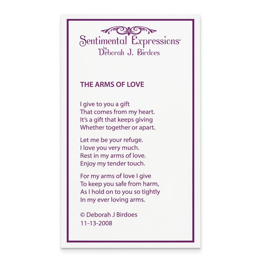 Sentimental Expressions Sterling Silver Gold-plated The Arms of Love 18in Heart Necklace
