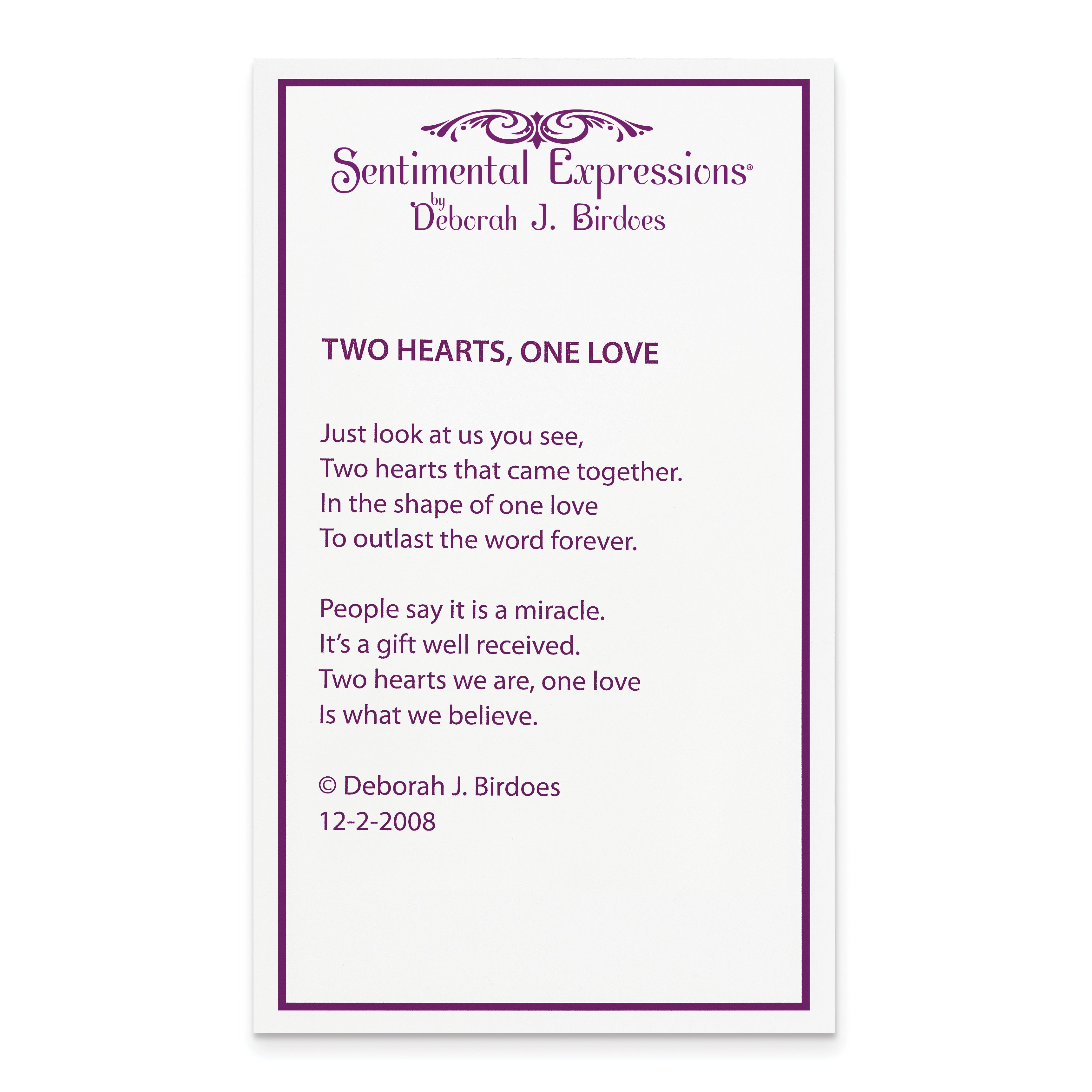 Sentimental Expressions Sterling Silver Rhodium-plated Antiqued Two Hearts, One Love 18in Heart Necklace