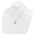 Sentimental Expressions Sterling Silver Rhodium-plated Polished Maternal Bond 18in Necklace