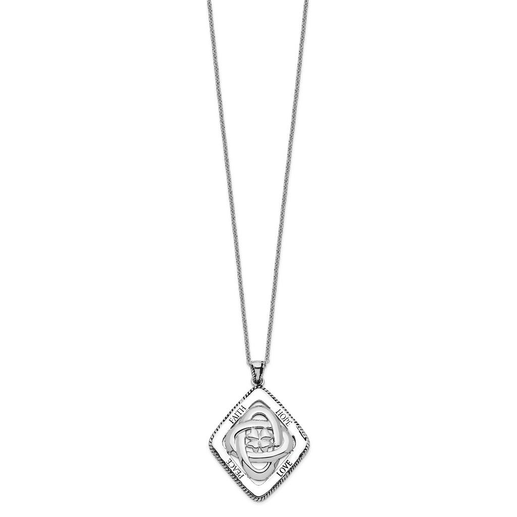 Sophia Jewelers Sterling Silver Family Blessings Gift-Ready Necklace