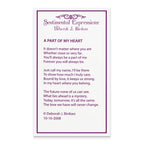 Sentimental Expressions Sterling Silver Rhodium-plated Mother A Part of My Heart 18 Inch Necklace