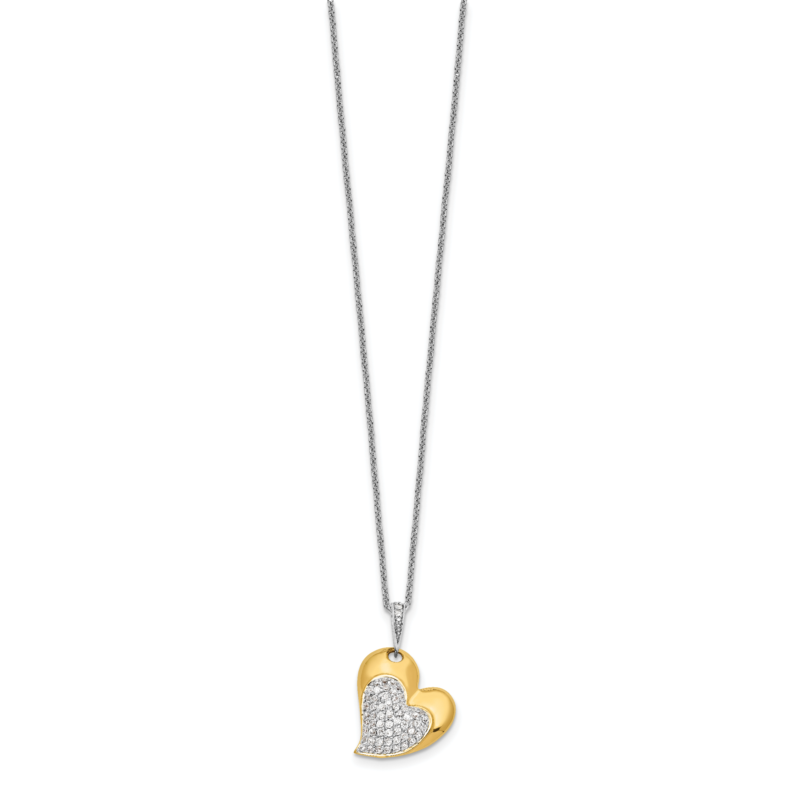Sentimental Expressions Sterling Silver Gold-plated Blessed Beyond Measure 18in Necklace Secondary image