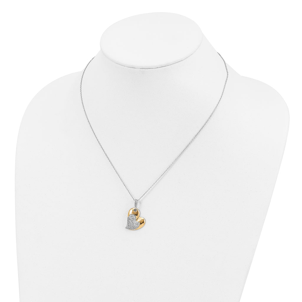 Sentimental Expressions Sterling Silver Gold-plated Blessed Beyond Measure 18in Necklace