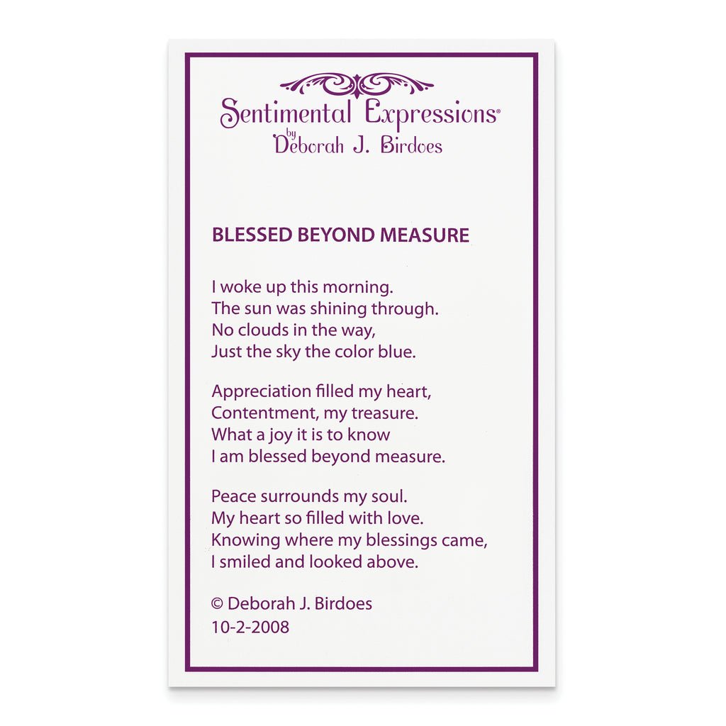 Sentimental Expressions Sterling Silver Gold-plated Blessed Beyond Measure 18in Necklace