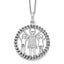 Sentimental Expressions Sterling Silver Rhodium-plated Antiqued Knitted Together By Love 18in Necklace
