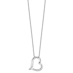Sentimental Expressions Sterling Silver Rhodium-plated Antiqued CZ Daughter-In-Law 18in Necklace