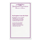 Sentimental Expressions Sterling Silver Rhodium-plated Antiqued CZ Daughter-In-Law 18in Necklace