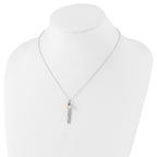 Sophia Jewelers Sterling Silver Pearl CZ Necklace Gift-Ready Elegant Design