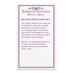 Sentimental Expressions Sterling Silver Rhodium-plated Antiqued Military Dog Tag For Two 18in Necklaces