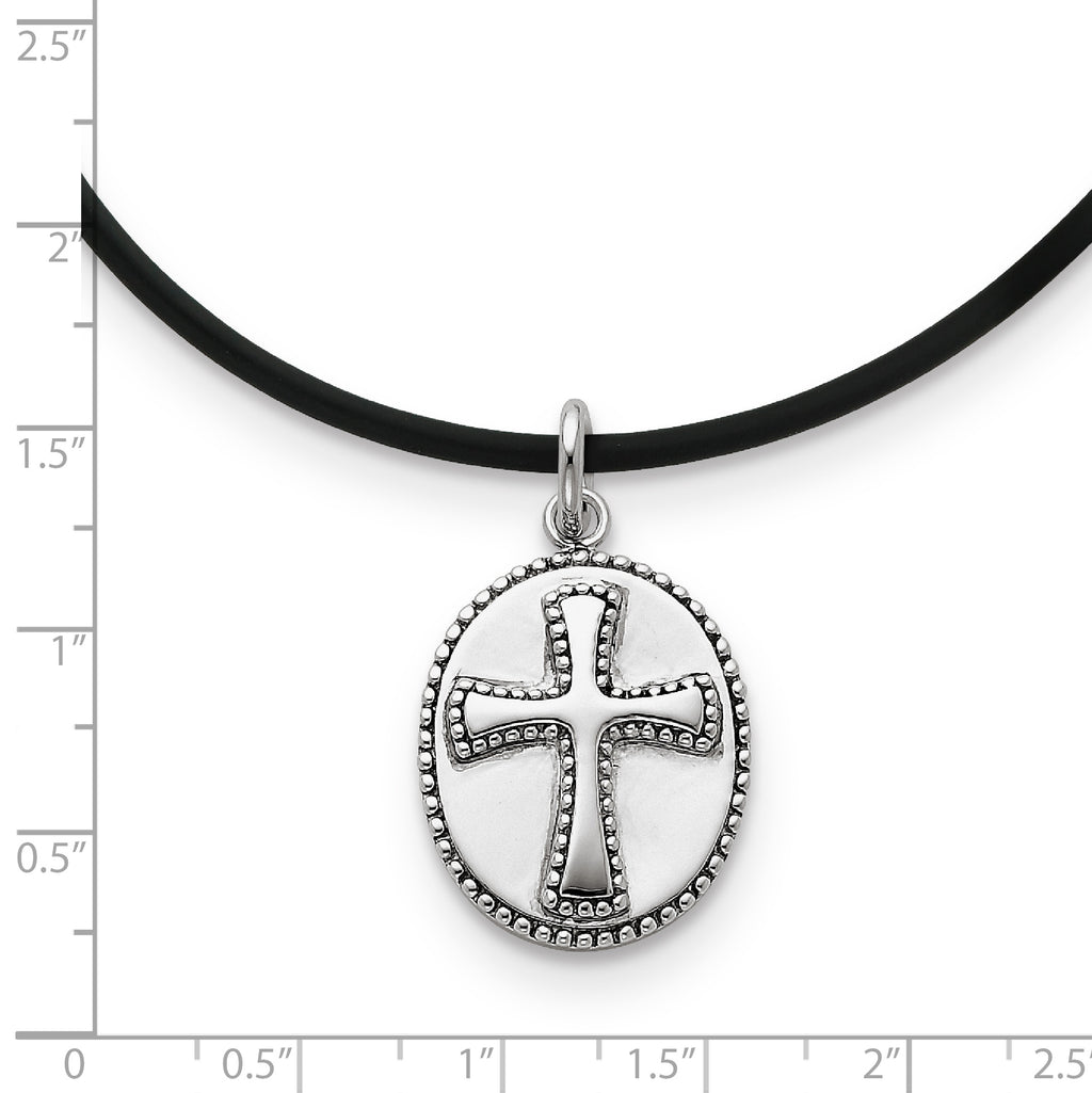 Sophia Jewelers 925 Sterling Silver Vintage Boldness Necklace 18in