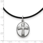 Sophia Jewelers 925 Sterling Silver Vintage Boldness Necklace 18in