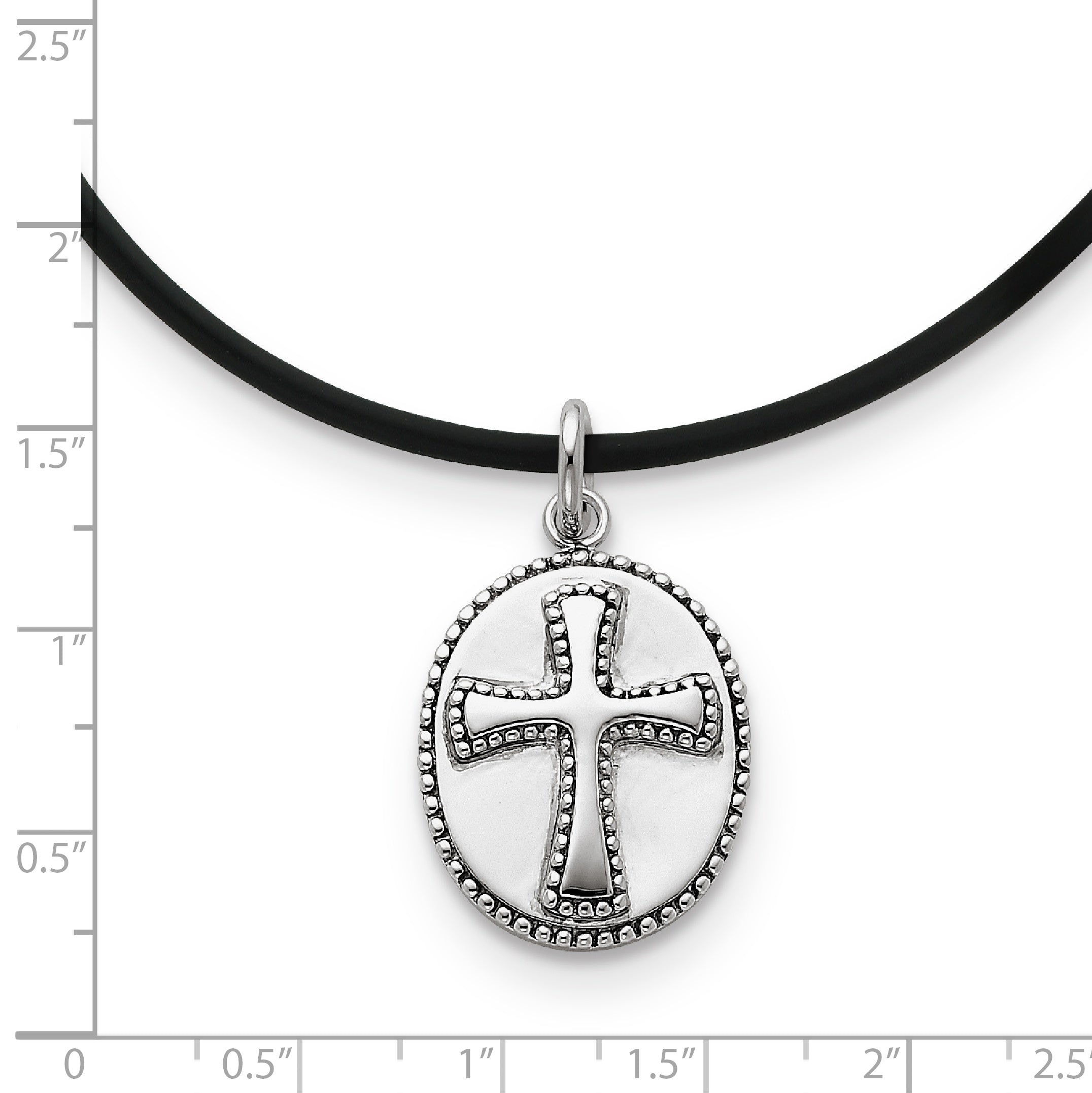 Sophia Jewelers 925 Sterling Silver Vintage Boldness Necklace 18in