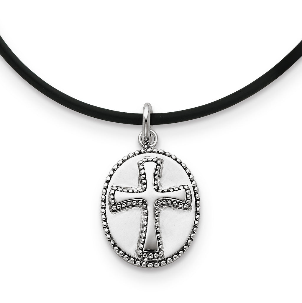 Sterling Silver Antiqued Boldness 18in Necklace