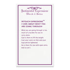 Sentimental Expressions Sterling Silver Rhodium-plated I Care About What You Are Going Through 18 Necklace