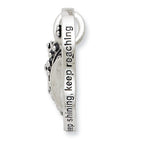 Sterling Silver Crown Necklace with Polished Antiqued Finish Gift Ready