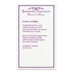 Sentimental Expressions Sterling Silver Rhodium-plated Forever My Baby 18in. Necklace