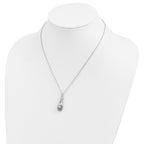 Sentimental Expressions Sterling Silver Rhodium-plated Mother's Pride and Joy 18in. Necklace